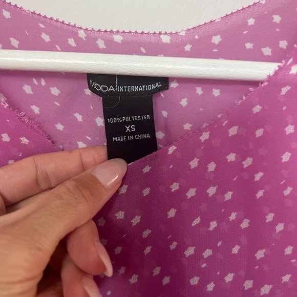 Victoria Secret (MODA) Polkadot Blouse Top, Size XS - Picture 4 of 4